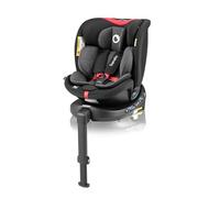 Lionelo Navy i-Size ISOFIX 360° Rotating Car Seat for Kids 40-150cm (from Birth to 4yo) ISOFIX, Rear & Forward Facing, Supporting Leg, 5-Point Harness, Adjustable Headrest & Recline (Black RED)