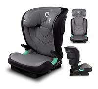 LIONELO Child Car Seat Neal I-Size from 3 to 12 Years (Group 2/3,100 to 150 cm) ISOFIX or Car Safety Belt Installation, Adjustable Headrest, Side Impact Protection, Armrests, R129 (Grey Stone)