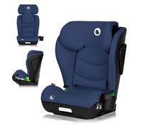 LIONELO Child Car Seat Neal I-Size from 3 to 12 Years (Group 2/3,100 to 150 cm) ISOFIX or Car Safety Belt Installation, Adjustable Headrest, Side Impact Protection, Armrests, R129 (Blue Navy)