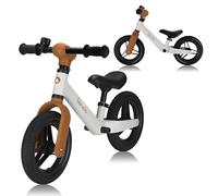 lionelo Children’s Balance Bike TONI from 18 months up to 30 kg, 25 cm PU Rubber Wheels, Footrest, Basket, Adjustable Seat and Handlebars, Non-slip Grip, Lightweight 2.3 kg, Bell