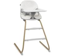 LIONELO DALIA 2 in 1 Baby Chair for Feeding 6-36 Months 15 kg, Chair for Older Children up to 60 kg, 5-Point Belts, 2 Footrests, Tray, Grows with Baby (Natural Gray)