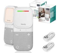 LIONELO Digital Audio Baby Monitor BABYLINE 2.2 Two-Way Talk, Secure FHSS, Long Range up to 400m, LED Sound Indicators, Night Light, EcoVOX Power Saving, Belt Clip