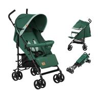 Lionelo ELIA Lightweight Stroller from 6 Months to 3 Years, Compact & Foldable Travel Pushchair with XXL Sunshade, 5-Point Safety Harness, Shock-Absorbent Wheels & Large Shopping Basket