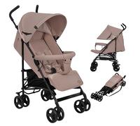 Lionelo ELIA Lightweight Stroller Pushchair, Compact Fold with Carry Handle, 4-Position Reclining Seat, Extendable UV Canopy, Large Basket, Front Wheel Lock, 5-Point Harness, from 6 Months to 15 kg