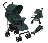 Lionelo ELIA Lightweight Stroller Pushchair, Compact Fold with Carry Handle, 4-Position Reclining Seat, Extendable UV Canopy, Large Basket, Front Wheel Lock, 5-Point Harness, from 6 Months to 15 kg