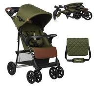 Lionelo Emma Plus Lightweight & Robust Stroller 6-36 Months, Quick Compact Fold, Lie-Flat Recline, Pushchair with 5-Point Harness, XXL Canopy, Shock-Absorbing Wheels, Tray, Bag (Single, Pink)