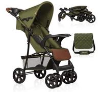 Lionelo Emma Plus Lightweight & Robust Stroller 6-36 Months, Quick Compact Fold, Lie-Flat Recline, Pushchair with 5-Point Harness, XXL Canopy, Shock-Absorbing Wheels, Tray, Bag (Single, Pink)