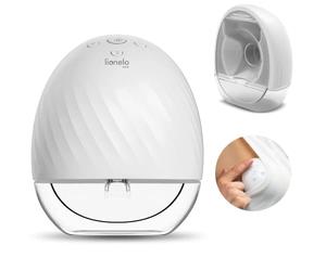 LIONELO Fidi Free Hands-Free Electric Breast Pump, 2 Operating Modes, Massage Function, 5 Adjustable Power Levels, 3 Silicone Sizes, 150 ml Capacity, Energy Saving, Quiet Operation, Timer