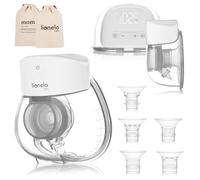 LIONELO Electric Breast Pump FIDI Free LUMI, Wireless, Hands-Free, 6 Funnel Sizes, 2 Modes, 9 Levels, Expression and Massage, Digital Display, Discreet, Accessories Included