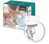 Lionelo Fidi Free Simple Hands-Free Electric Breast Pump, Portable 2-Phase Milk Pump with 9 Massage Levels, 3 Silicone Flanges (24mm, 21mm, 17mm), LED Display, 180ml Capacity, Energy-Saving, BPA-Free
