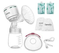 LIONELO Fidi Plus Wireless Electric Three Phase Breast Milk Pump 180ml Energy Saving Portable Breast Pump 9 Massage Levels 150min Operating Time 3 Silicone Funnel Timer