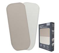 LIONELO Fitted Sheets for Baby Co-sleeper, Travel Cot, Set of 2, 70 x 28 cm Natural Bamboo Cotton, Breathable, Ideal for Cot Mattress for Next to me cot, Travel/Camping or Cradle