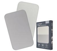 LIONELO Fitted Sheets for Baby Co-sleeper, Travel Cot, Set of 2, 80 x 42 cm Natural Bamboo Cotton, Breathable, Ideal for Cot Mattress for Next to me cot, Travel/Camping or Cradle