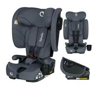 LIONELO Nelly I-Size Foldable Car Seat with ISOFIX for Children Approx. 76-150cm, Forward & Backward Facing TT Strap Side Protection, Adjustable Headrest & Backrest (Grey, 50 x 45 x 58 cm)