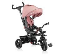 Lionelo HAARI 2in1 Kids trike & Stroller for 1-5 years old, Tricycle with 360° Rotating Seat, Adjustable Parent Steering Handle, Grows with Child, Free-Wheel with Footrest Mode, Canopy & CupHolder