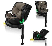 LIONELO Harmony i-Size Car Seat 40-150 cm with 360° Swivel | 0-12 years, 0-36 kg, ISOFIX Installation, Side Impact Protection, Bamboo Fabric