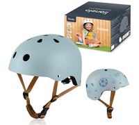 Lionelo Helmet Explorer Adjustable Certified Kids' Safety Helmet Size S(50-56cm) Impact-Absorbing & Ventilated Designed for Creative Chalk & Marker Customization, Cycling & Outdoor Adventures (White)