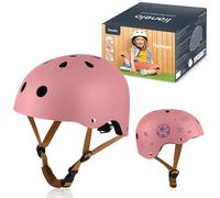 Lionelo Helmet Explorer Adjustable Certified Kids' Safety Helmet Size S(50-56cm) Impact-Absorbing & Ventilated Designed for Creative Chalk & Marker Customization, Cycling & Outdoor Adventures (Pink)