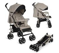 Lionelo Irma Baby Stroller Up to 15kg Lightweight Modern Recliner Folding 6" Big Wheels Large Basket Bag Mosquito Net