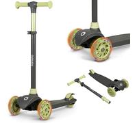 Lionelo Jessy Kids' Scooter for Ages 3+ up to 50kg LED-Illuminated wheels Secure anti-slip deck Durable Brake System 4-Stage Adjustable height Lightweight 2.3kg Great gift for girl/boy