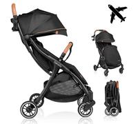 Lionelo Julie ONE Lightweight Baby Stroller, Compact Foldable Pushchair for Newborns to 22kg, Adjustable Recline & Footrest, Ventilated Backrest, Extended Canopy, Footmuff, Mosquito Net & Travel Bag