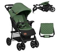 LIONELO Lightweight & Robust Stroller EMMA for 6-36 Months toddlers, Quick & Compact Fold, Lie-Flat Position, Pushchair Buggy with 5-Point Harness, Parent Bag, XXL Canopy, Shock-Absorbing Wheels, Tray