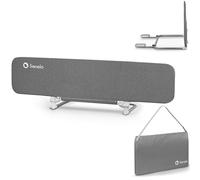 lionelo Lora XL Bed Barrier 150cm (59") L x 45cm (17.7") H with Secure Lock, Rounded Edges, Foldable to Compact Size for Easy Travel, Carry Bag & Dual Secure Straps Included, Easy to install