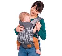 LIONELO Margareet Baby Carrier, 3 Carrying Positions, Correct Position of The Baby, Retractable Bonnet, Double Protection, Skin-Friendly Materials, Belt, TÜV Certificate (Grey)