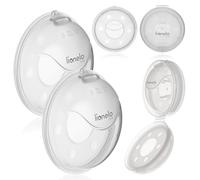 Lionelo Milky Plus - 2 Reusable Milk Collectors, 40ml Each, BPA-Free Silicone, Discreet and Comfy to Wear, Leak-Proof, Easy to Clean, Alternative to Nursing Pads, with Storage Case