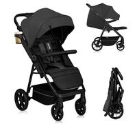 Lionelo MIRA Compact Lightweight Pushchair from 6-48 Months, Stroller with Lie-Flat Seat, All-Terrain Wheels, Double Suspension, XXL Waterproof Canopy, Magnetic 5-Point Buckle, Adjustable Handlebar