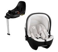 Lionelo Moxie i-Size Infant Car Seat 40-87 cm with 360° ISOFIX Base - Lightweight Baby Carrier, Side Impact Protection, Memory Foam, Adjustable Headrest, Dri-Insert, Stroller Travel System Compatible