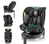 LIONELO Navy i-Size Car Seat 40-150 cm with 360° Swivel | From birth, 0-36 kg, ISOFIX Installation, Rear and Forward Facing, Adjustable Headrest, Reclining Backrest, 5-Point Harness