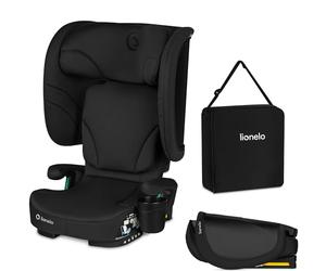 Lionelo ORIN Foldable i-Size Car Seat with ISOFIX, For 100-150 cm, High Back Booster Seat, Compact Portable Booster Seat with Carry Bag & Cup Holder, Indicators, Adjustable Headrest 4-Position Recline
