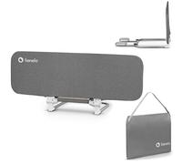 lionelo Portable & foldable bed rail LORA 105 x 45 cm toddler bed rail with Tilt adjustment up to 180°, Foldable to compact size, bag and straps included, StandSafe locking mechanism prevents falling