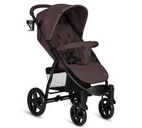 LIONELO Pushchair from Birth up to 22 kg Annet Plus Light & Foldable Stroller with Reclining backrest to a Lying Position, EVA Foam Wheels, Mosquito Net, Footblanket, Drink Holder, Basket, XXL Hood