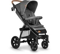 LIONELO Pushchair from Birth up to 22 kg Annet Tour Light & Foldable Stroller with Reclining backrest to a Lying Position, EVA Foam Wheels, Mosquito Net, Footblanket, Drink Holder, Basket, XXL Hood