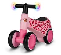 LIONELO Sammy 4-Wheel Balance Bike for Toddlers 1-3 Years | Lightweight 1.8 kg Design, Stable Ride, Double-Padded Ergonomic Saddle and Light-Up Non-Slip Handles