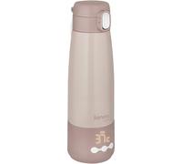 Lionelo Thermup Bottle Portable Baby Bottle Warmer for Travel, Wireless Thermos Flask with Heating Function, Heats Milk or Water in 3.5 Mins, 37-55°C, Keep Warm up to 20 Hours, Stainless Steel SUS316
