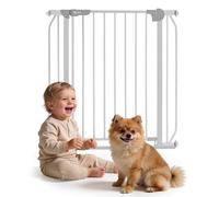 LIONELO Truus SLIM Safety Gate Two-Way opening Adjustable width 75-105 cm Effortless drill-free installation with pressure fixing Anti-Trip low threshold Self-locking, Secure Your Toddler's Wanderings