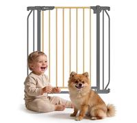 LIONELO Truus SLIM Safety Gate Two-Way opening Adjustable width 75-105cm drill-free installation with pressure fixing Anti-Trip low threshold Self-locking, Secure Your Toddler's Wanderings
