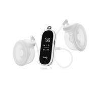LIONELO Two Free - Electric Hands Free Breast Pump - 3 Massage Modes | 9 Suction Levels | 2 x 150ml Milk Bowls | 4 Silicone Lejken | BPA Free | Rechargeable Double Flask | Quiet, Portable with Timer