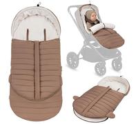 Lionelo Universal Winter Stroller Sleeping Bag for Pushchair and Carrycot, 5-Point Belts, Waterproof, Warm, Zipper, Machine Washable, Hypoallergenic Padding, 101 x 45 cm