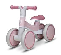 LIONELO Villy 4-Wheel Balance Bike for Toddlers 1-3 Years | Lightweight Frame, Front Suspension, EVA and TPR Wheels, Soft Ergonomic Seat and Non-Slip Grips