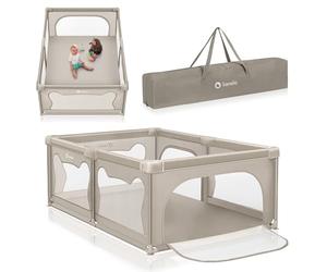 LIONELO Willow Foldable Baby Playpen 127 x 187 cm