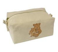 'Lioness and Cub' Canvas Wash Bag/Makeup Case (CS00044118)