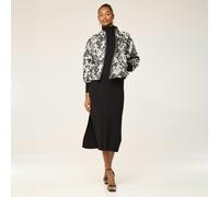 Lioness by TF Monochrome Paint Brush Brocade Jacket - L