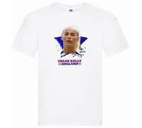 Lioness Chloe Kelly England Football Legend Lionessess T-Shirt (UK, Alpha, XL, Regular, Regular, White)