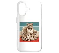 Lioness cubs maternal strength protective roar family unity Case for iPhone 17