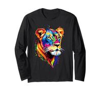 Lioness Lion Young Wild Lionesses Lion Mom Little Cute Lions Long Sleeve T-Shirt