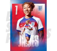 Lionesses James 25/26 Action Poster Unframed A4